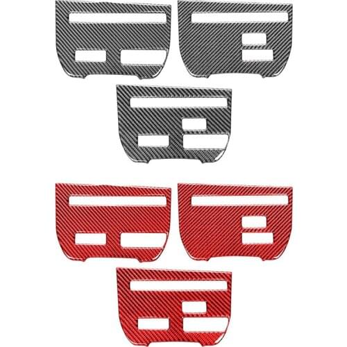 For Nissan GTR R35 2009-2015 Carbon Fiber CD Player Console Panel Switch Sticker Decorative Cover Trim Frame