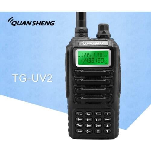 Dual Band 2 Vie Two Way Radio Dual Standby Doppio Display QUANSHENG TG-UV2 con Certificazione FCC Del CE Walkie Talkie