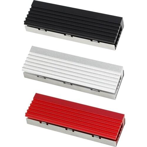 M.2 Double-Layer Cooler Heat Dissipation Radiator 2280 Solid State Drive Aluminum Heat Sink with Thermal Pad
