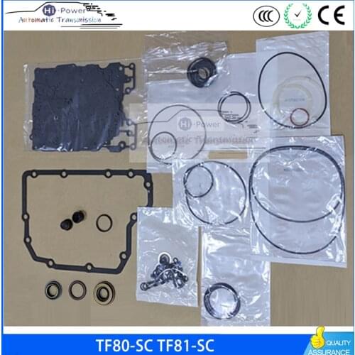 TF80-SC TF81-SC TF80SC TF81SC Automatic Transmission Rebuild kit Overhaul Gaskets Rings For VOLVO CADILLAC FORD LINCOLN MAZDA