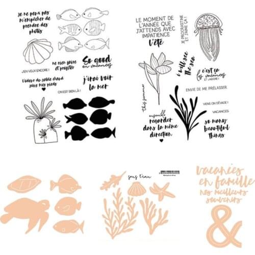 French Clear Stamp cutting die / seal for DIY Scrapbooking / Album Decorative Clear Stamp Sheets B611