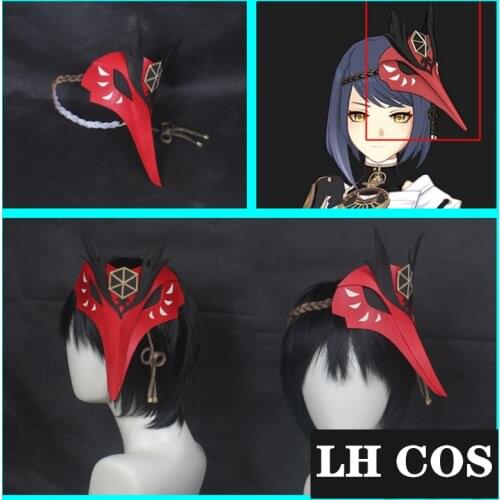Game Genshin Impact Cosplay Diy Headgear Sara EVA Mask Anime Project Accessories Halloween Headband Kids Toys Xmas Gift