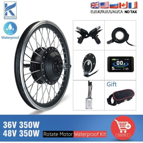 Electric Bike Conversion Kit 36V48V 350W Rear Rotate Brushless Gear Hub Motor Wheel 20-29 Inch 700C eBIKE Conversion Kit