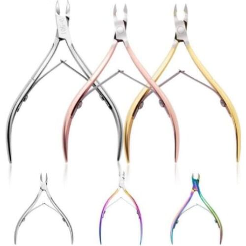 Fingernail Toenail Cuticle Nipper Trimming Stainless Steel Professional Nail Clipper Cutter Cuticle Scissor Plier Manicure Tool
