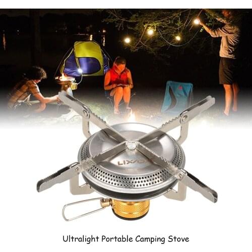 Lixada 3500W Outdoor Camping Picnic Gas Stove Hiking Picnic Ultralight Cooking Gas Burner Camping Stove Accessories