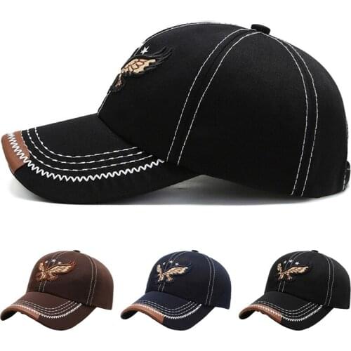 Mens Baseball Cap 2021 Spring Brand Fashion Embroidered Eagle Men Hat Summer Outdoor Womens Peak Cap