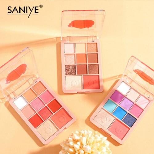 3 In 1 Eye Shadow Palette Easy To Color Not Easy To Fly Powder Eye Shadow Highlight Blush Palette Makeup Cosmetics TSLM1