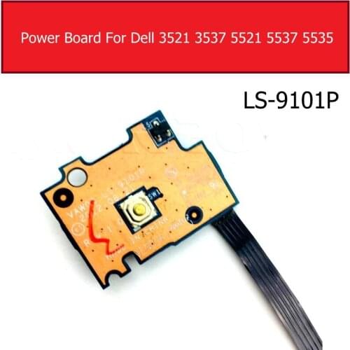 Genuine On/Off Power Board For for DELL inspiron 3521 3537 5521 5537 5535 Power Switch butten Jack Board Replacement LS-9101P