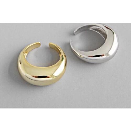 Simple 925 Sterling Silver Handmade Rings for Women Wedding Creative Geometric Engagement Jewelry Prevent allergy jz253