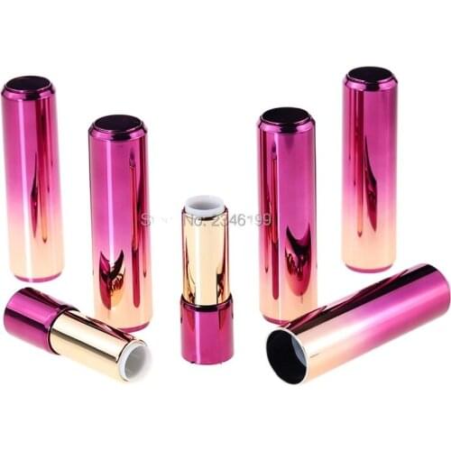 12.1mm Empty Lipstick Tube Round Gradient Purple Lip Balm Tube Lipstick Container Plastic Bottle Cosmetic Container 20pcs/Lot