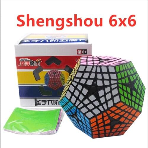Shengshou 6x6x6 cube 6x6x6 Megaminxed Cube 6x6 Dodecahedron cube shengshou Megaminxed 6x6 magic cube 12 sided speed cube