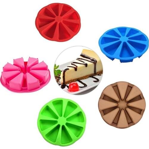 Cake grinder Microwave Silicone Baking Cake Jelly Muffin Cupcake Triangle Shape Mould for DIY sandwich Baking equipment Tools