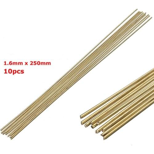 10pcs/lot Welding Solder Rods 250mmx1.6mm Gold Sifbronze Brazing Welder Rods Brass K Gold Platinum Jewelry for Welding Tools