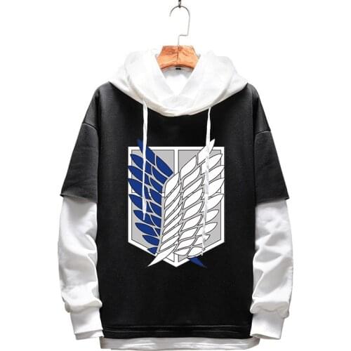 Men Women Hoodies Anime Attack on Titan Hoodie Pullover Hooded Sweatshirt Sportswear Cosplay Costume Hip-Hop Hood Coat Outerwear