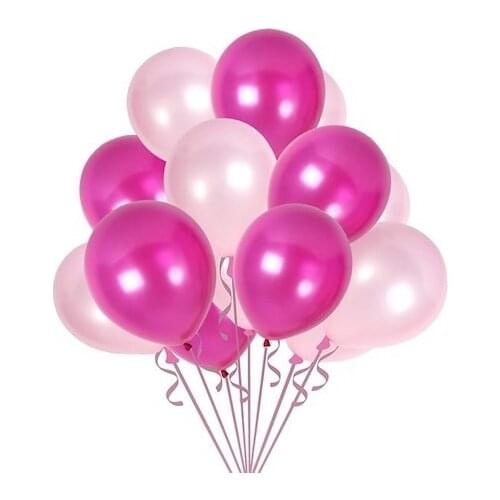 Balloon House 50 Pcs Fuchsia-Pink Metallic Balloon 12 Inch party material