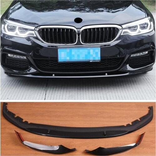 NEW High Quality ABS Bright Black Bumper Front Lip Rear Diffuser Spoiler For BMW 5 Series G30 G38 530 LI540 2018 2019 2020 2021