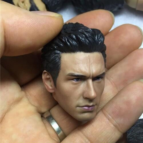 1/6 Male PVC Head Sculpt Accessory Green Devil James Franco Head Sculpt Carved Model for 12 '' Action Figure Body