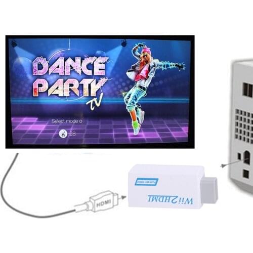 1pc For Wii To HDMI-compatible Adapter Converter Support 720P1080P 3.5mm Audio For HDTV Wii2HDMI