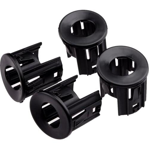 4pcs/Set Front Bumper Park Assist Sensor Bezel Bracket Black ABS Fit for Dodge RAM 2500 3500 2018 2017 2016 5VS88ZZZAA