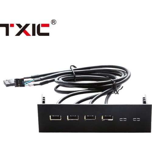 4 USB 2.0 hub USB front panel 10 Pin Connector Adapter Bracket cable Computer accessories for PC Motherboard cable