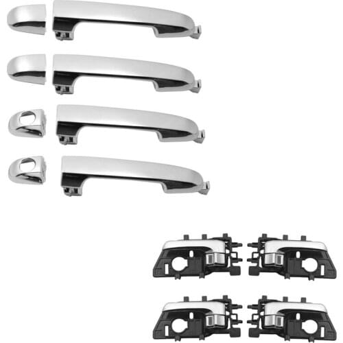 8PCS CHROME EXTERIOR INNER DOOR HANDLE For KIA CERATO 2010-2013 Koup 10-13; Cerato 09-13 82651-1M020