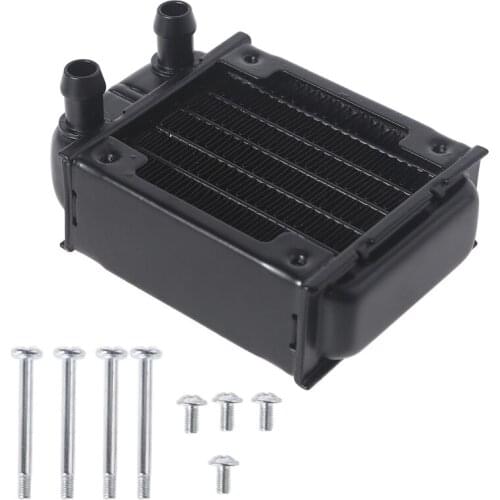 C1FB Water Cooling Computer Radiator 6 Pipe Aluminum Heat Exchanger Liquid Cooling Heat Sink for CPU PC Water Cool System