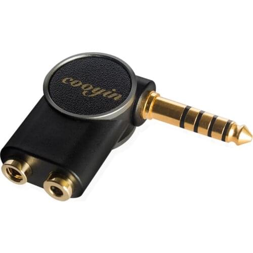 Audio 4.4mm TRRRS Balanced Adapter Male To 2.5mm 3.5mm Balanced TRRS Female Plug 24k Gold Plated L Connector for SONY Player