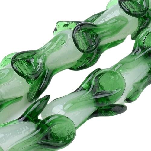 20pcs Handmade Lampwork Vegetable Corn Beads for jewelry making Bracelet Necklace DIY Crafts Decor Accessories