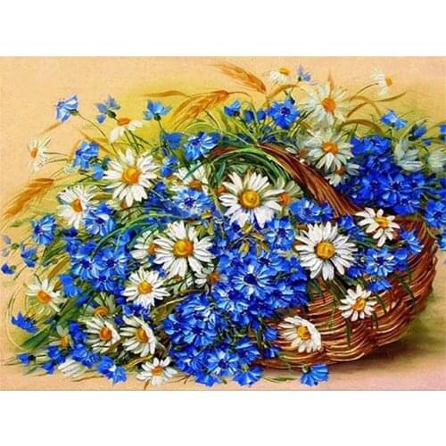 Flowers Vase Roses DIY Embroidery 11CT Cross Stitch Kits Craft Needlework Set Cotton Thread Printed Canvas Home Design