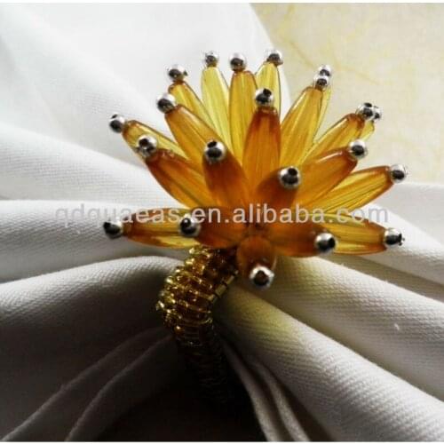 Decoration napkin ring beaded wedding napkin ring and party decoration napkin ring