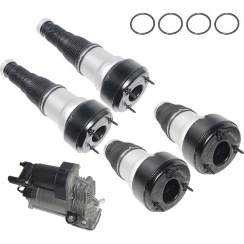 AP02 Repair Kit Rear Front, Air Spring Suspension&Compressor Pump For Mercedes S,CL W221 S320 350 500 C216 CL500 600 2213201704