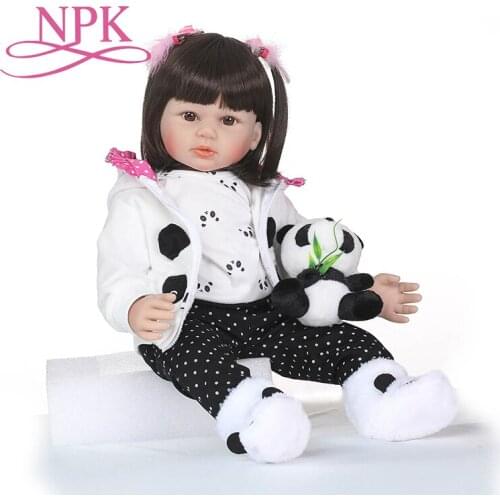 NPK 55cm 22inch Reborn Doll Vinyl Doll Lifelike Newborn Baby Toddler Cute Baby Doll Christmas Gift Sweet Bebe Alive