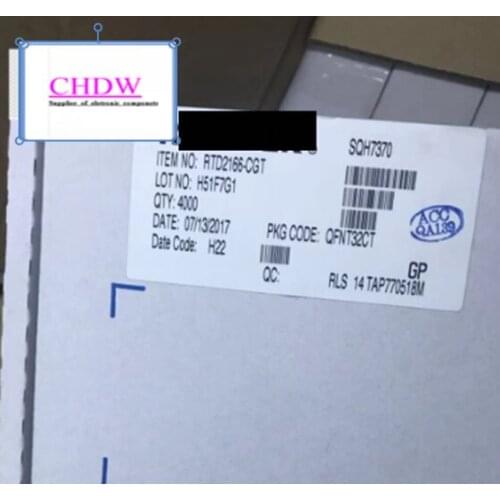 RTD2166-CG RTD2166-CGT QFN NEW AND ORIGNAL IN THE STOCK