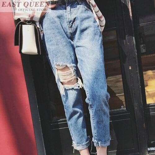 Ripped jeans for women destroyed women jeans female 2018 new denim pants trousers ladies womens jeans boyfriends DD553