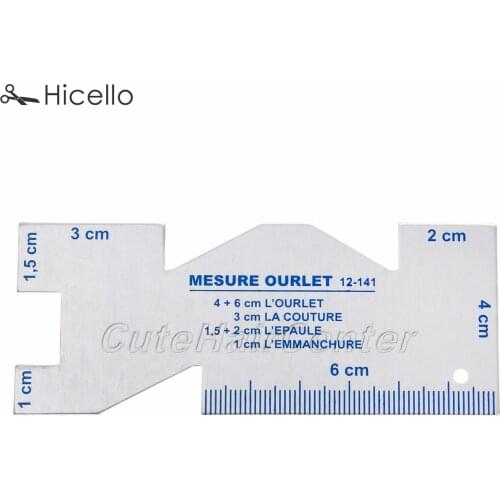 Sewing Quilting Ruler Patchwork Metal Tailor Ruler Fabric Sewing Tool Grid double-side Sewing Accessories Craft Hicello
