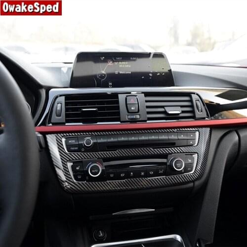 Car Styling Center Console CD Frame Decoration Cover Trim Interior Sticker For BMW 3 4 Series 3GT F30 F32 F34 2013-2018