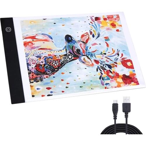 A4/A5 Size Three Level Dimmable Led Light Pad,Tablet Eye Protection Easier for Diamond Painting Tools Accessories Storage box