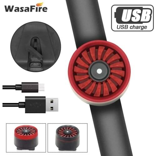 WasaFire Smart Brake Sensing Bicycle Light LED Waterproof USB Rechargeable Bike Tail Rear Light Safety Warning Cycling Taillight