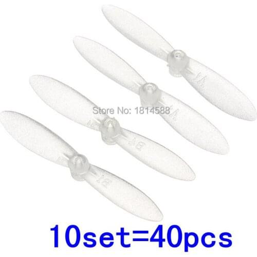 10set=40pcsCheerson CX-10 CX10 CX 10 CX-10A CX-11 CX-12 Transparent Blade Propeller Spare Part