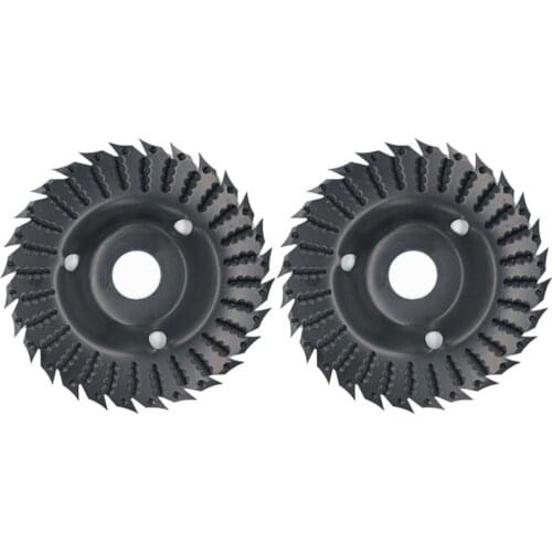 2Pcs Angle Grinder Grinding Disc Wood Grinding Wheel Abrasive Disc Woodworking Wood Shaping Disc Wood Grinding