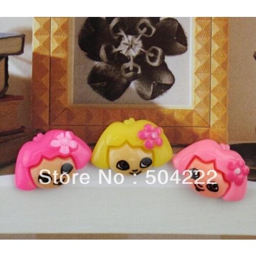 200pcs 20mm kawaii colorful Dora the Explorer flat back Resin Cab Cabochon for craft accessories kitsch decoden hair bow center