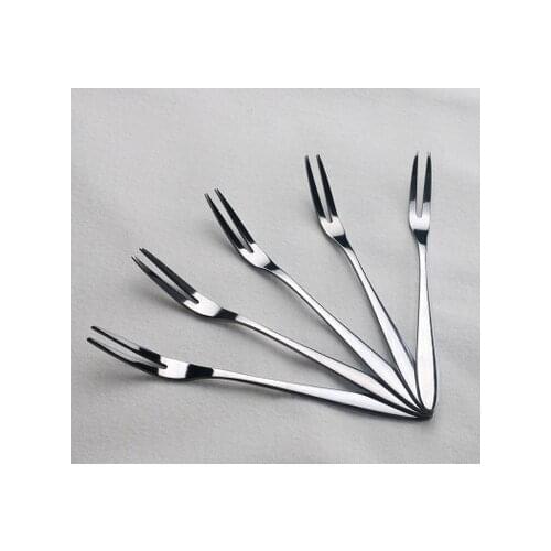 500pcs Stainless Steel Fruit Fork Cutlery Dessert Fruit Forks For Restaurant Cafeteria Home Flatware For Fruit Salad