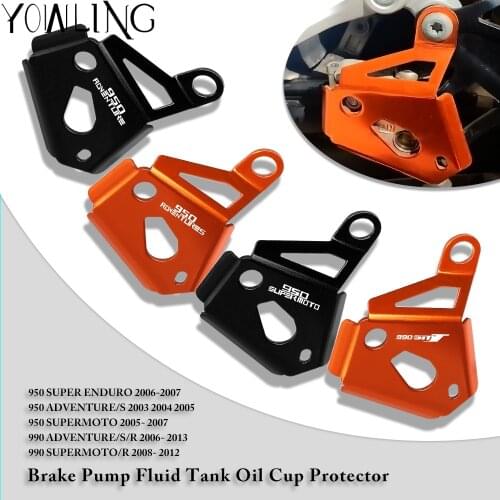 990 ADVENTURE S ADVENTURE R Brake Fluid Reservoir Guard Cover Protector FOR 990 ADVENTURE/S/R 2006 2007 2008 2009 2010-2013