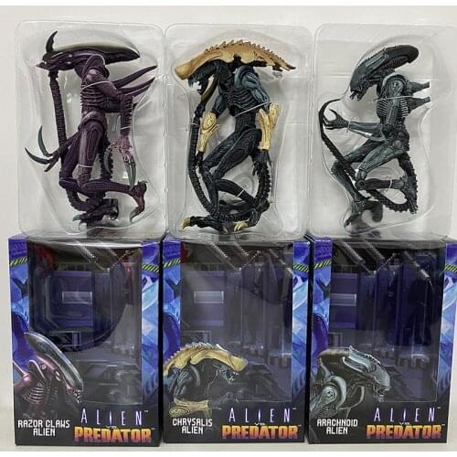 NECA Alien Figure Razor Claw Arachnoid Chrysalis Alien Predator Action Figure Collectable Toy Doll Gift