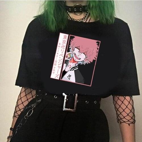 Manga Funny Kawata Nahoya Print Fashion Casual T-shirt Hot Anime Tokyo Revengers Hip Hop Top Tees Summer Short Sleeve