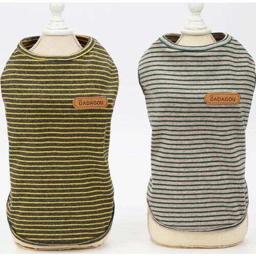 T-shirt Thin Vest Striped tshirt For Small And Medium Dogs Pet Puppy Vest T-shirt Dog Clothing Dog Clothes