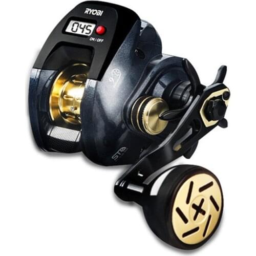 RYOBI Count Display Water Drop Wheel 9+1 Axis High Speed Waterproof Bait Casting Reel Night Fishing Count Fishing Line Wheel