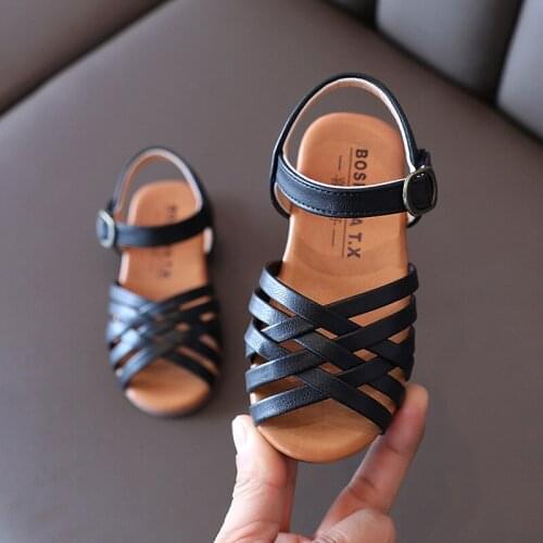 Fashion Baby Girl Dress Sandals New 2021 For Kids Summer Children Beach Shoes Toddler Little Girl Sandals 1 2 3 4 5 6 Years