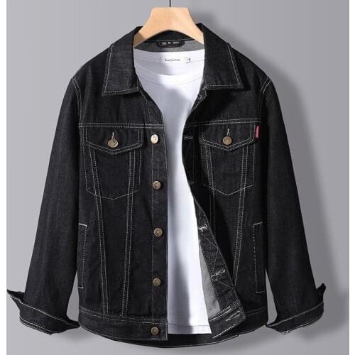 Mens Denim Jacket Autumn Korean Fashion Hole Casual Jacket Coat Fashion Men Slim Outwear Windbreaker Cowboy Coats