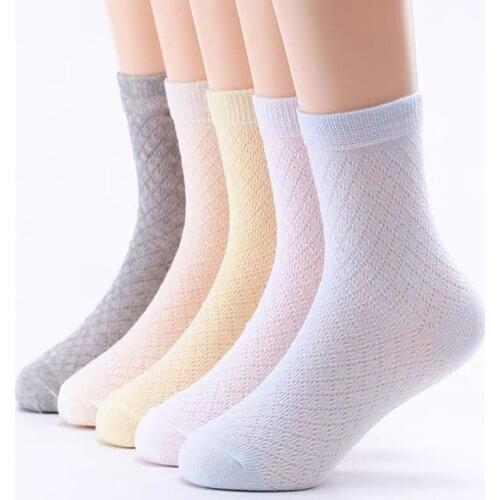 40Pc=20pairs/lot Cute Baby Toddler Kids Girls Boys Lace Mesh Thin Soft Cotton Ankle Socks 1-3 years